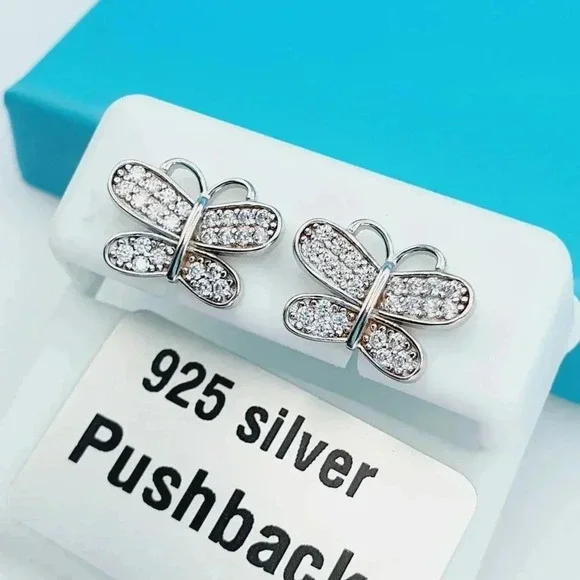 "925 Sterling Silver CZ Beautiful Earrings for Women, 1USPAR4180 - Picture 6 of 10